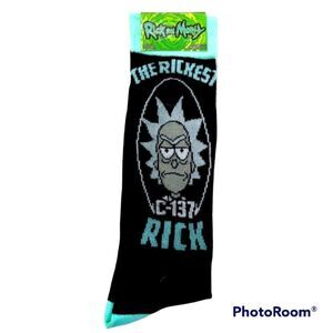 Adult Swim Rick And Morty Mens Socks -B